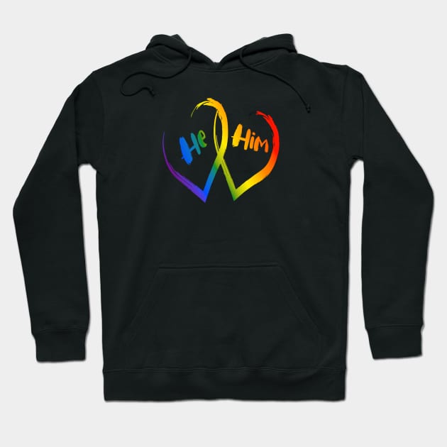 Gay Love, LGBTQ, Pride, He and Him, Unisex, T-Shirt Hoodie by KZK101